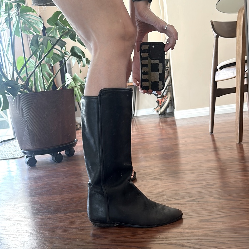 Vintage Liz Claiborne Black Leather Boots